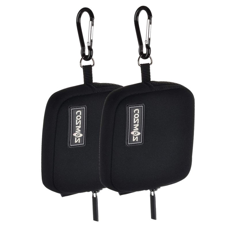 CM Pack of 2 Mini Pouch Case Bag Small Travel Storage Carrying Bag Compatible with MagSafe Power Adapter, Laptop Accessories Cables, Cords, USB Drives, Earphones - Image 2